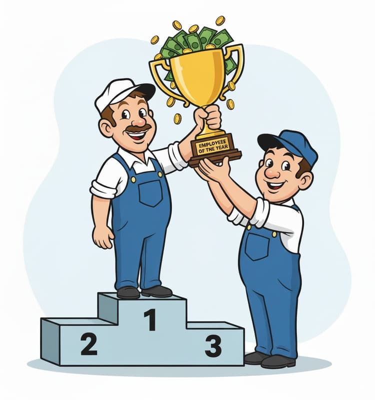 Employee of the Year award ceremony - Churchkey team celebrating excellence and achievement