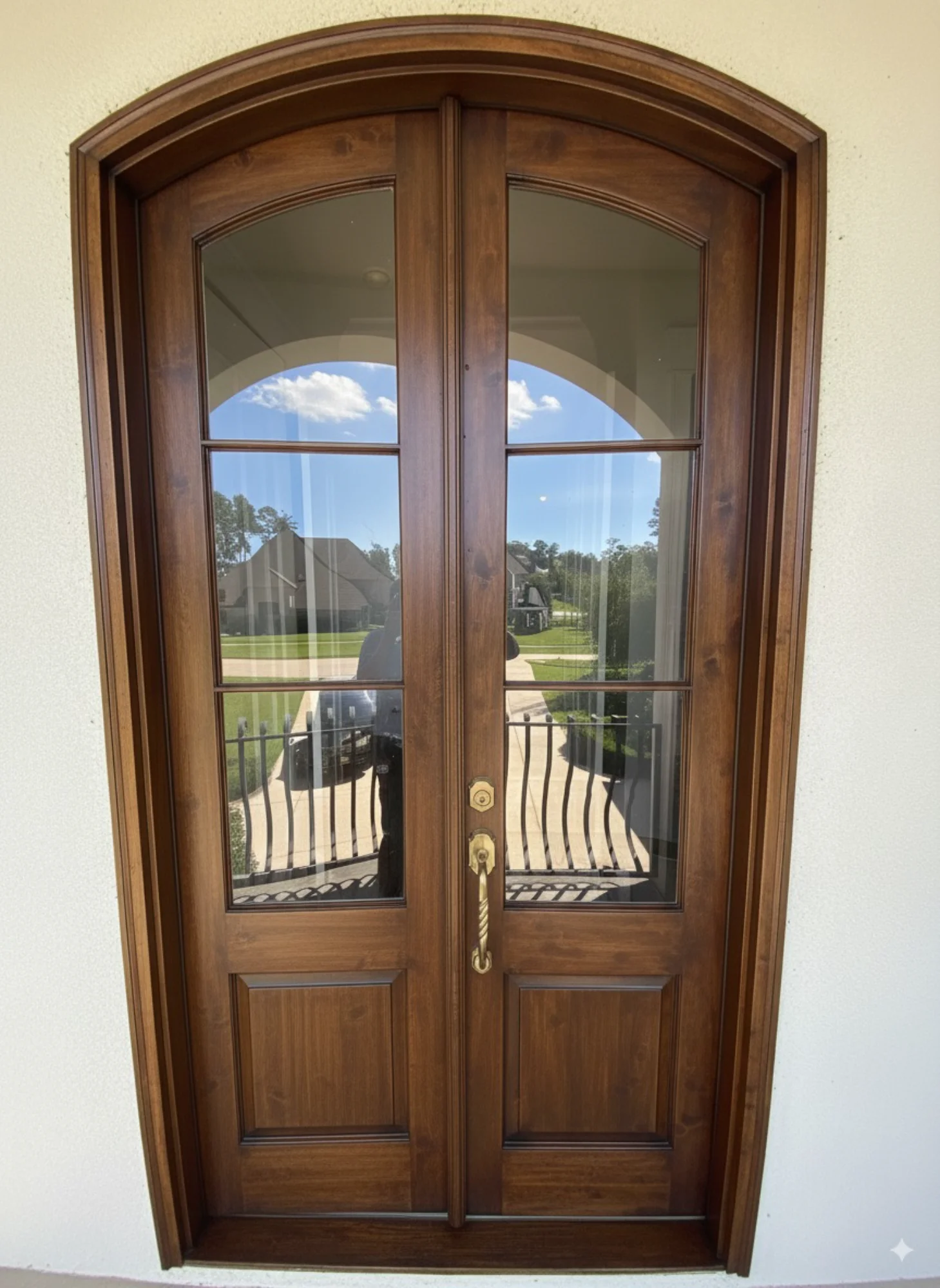 Front Door Refinishing after Churchkey Refinishing, Mandeville LA
