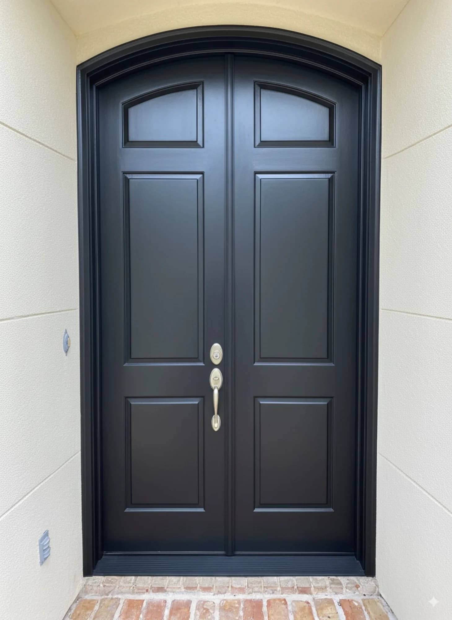 Front Door Painting after Churchkey Refinishing, Mandeville LA