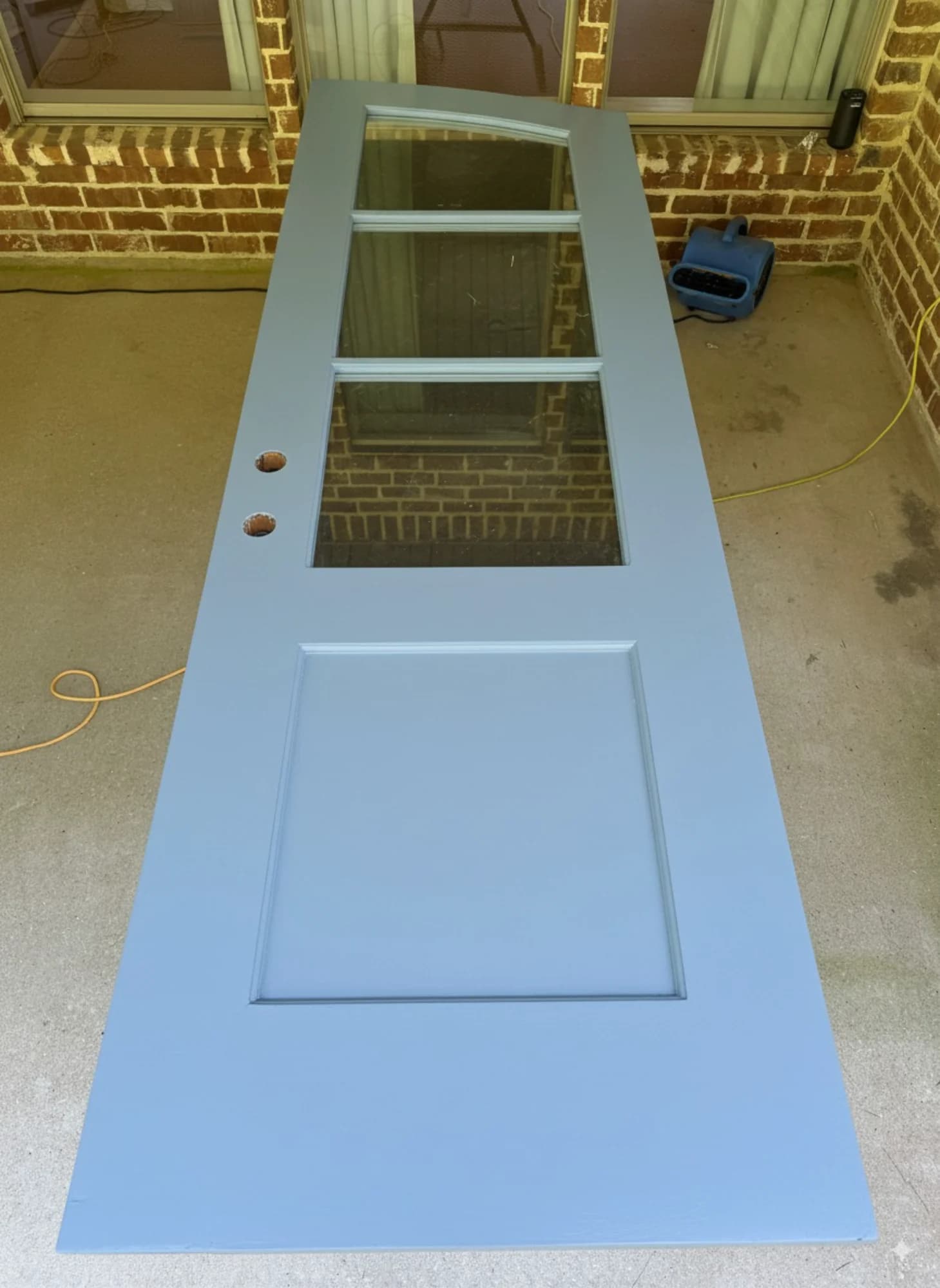 Cracked Door Panel Repair after Churchkey Refinishing, Mandeville, LA