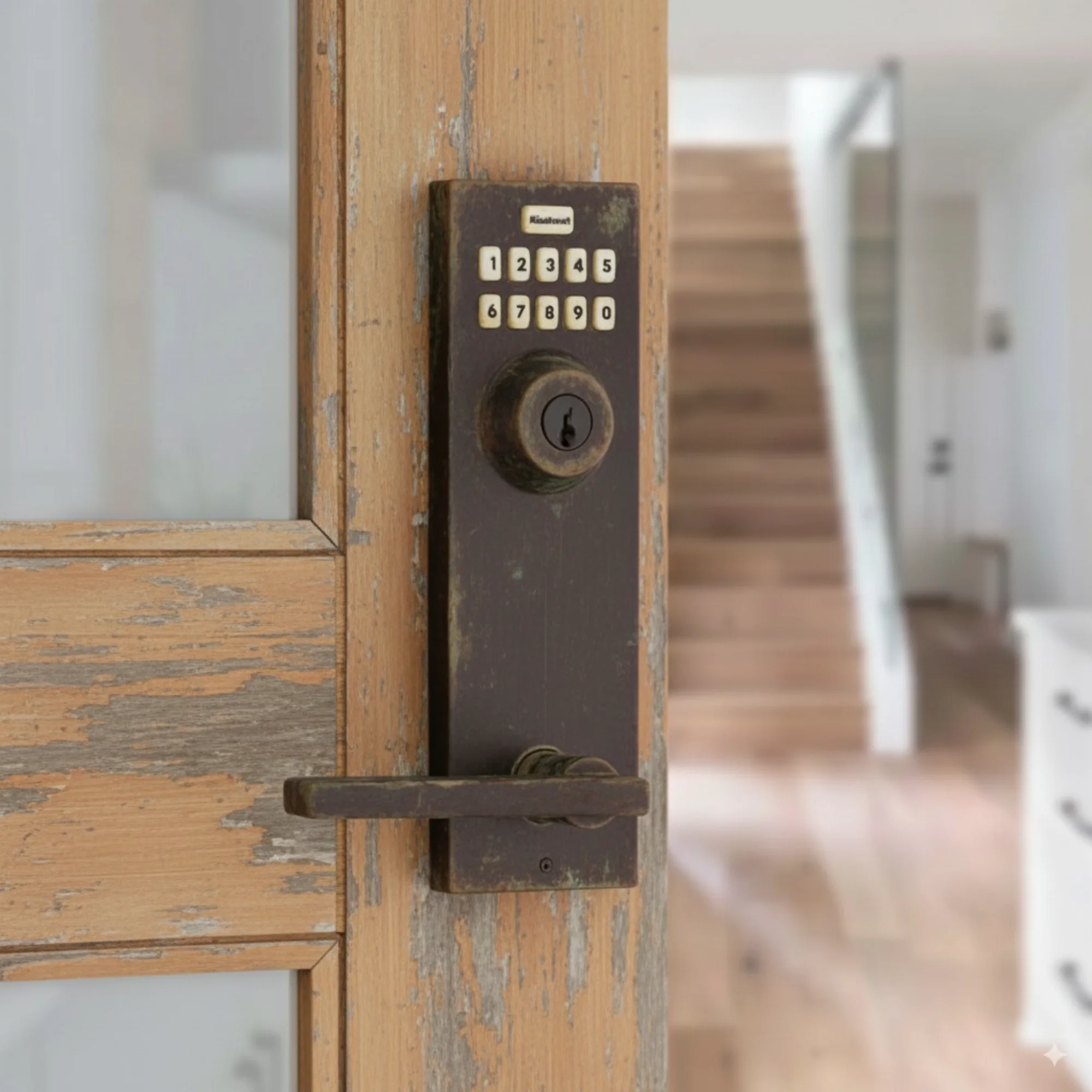Door Hinge & Hardware Repair before repair
