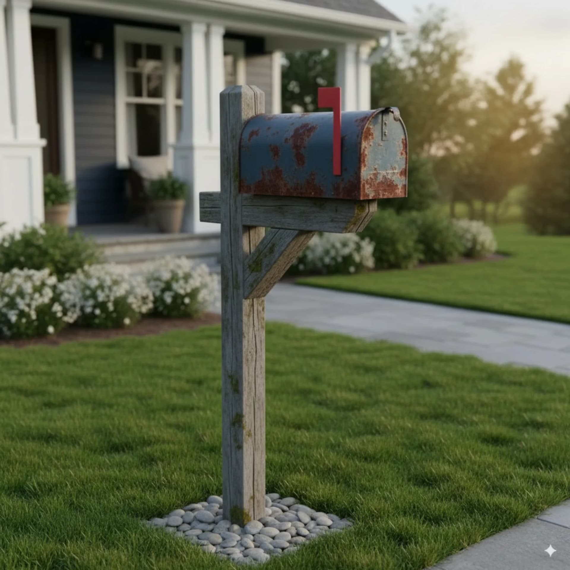 Wood Mailbox Repair & Refinishing before photo, Churchkey Refinishing Mandeville, LA