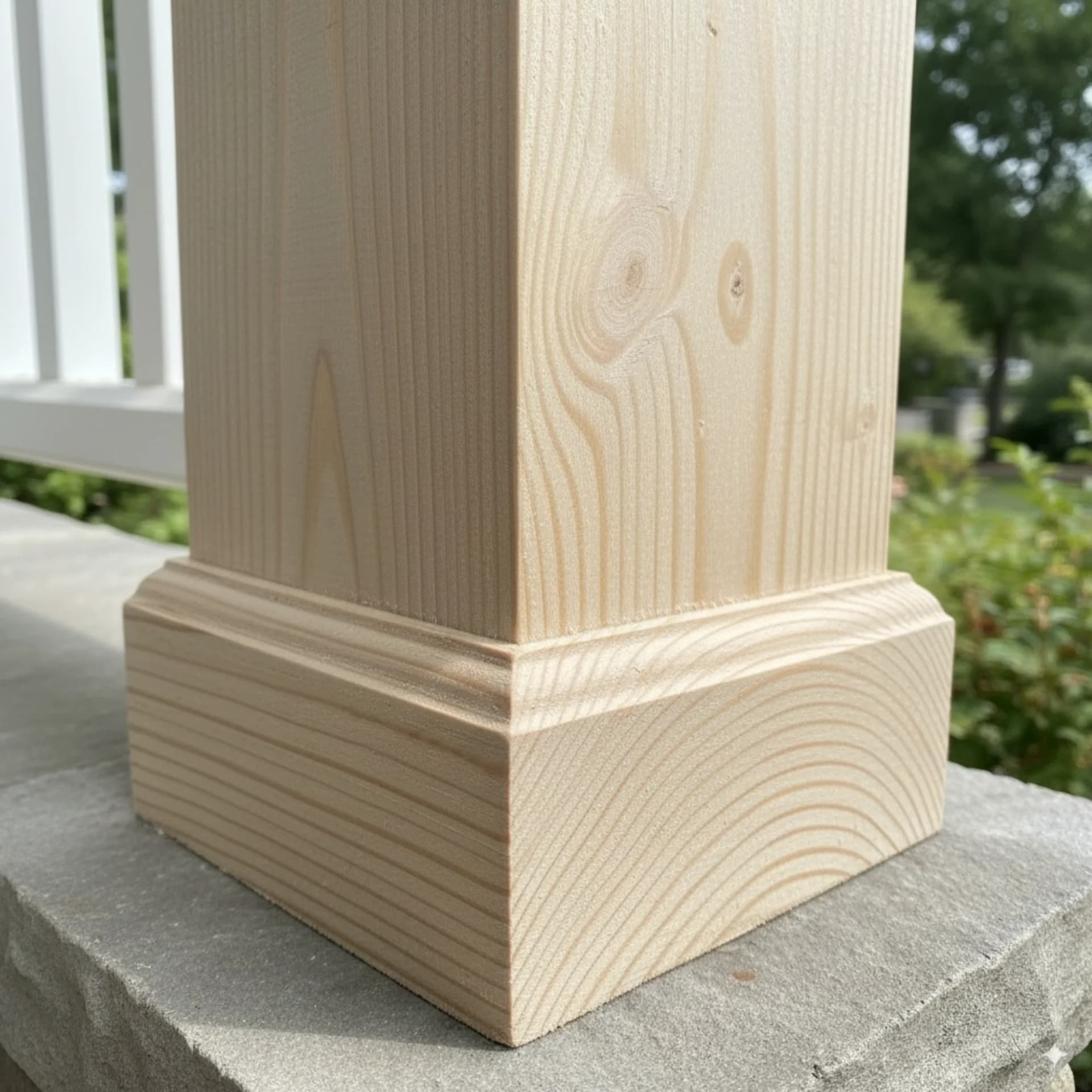 Porch Post & Beam Refinishing before photo, Mandeville, LA