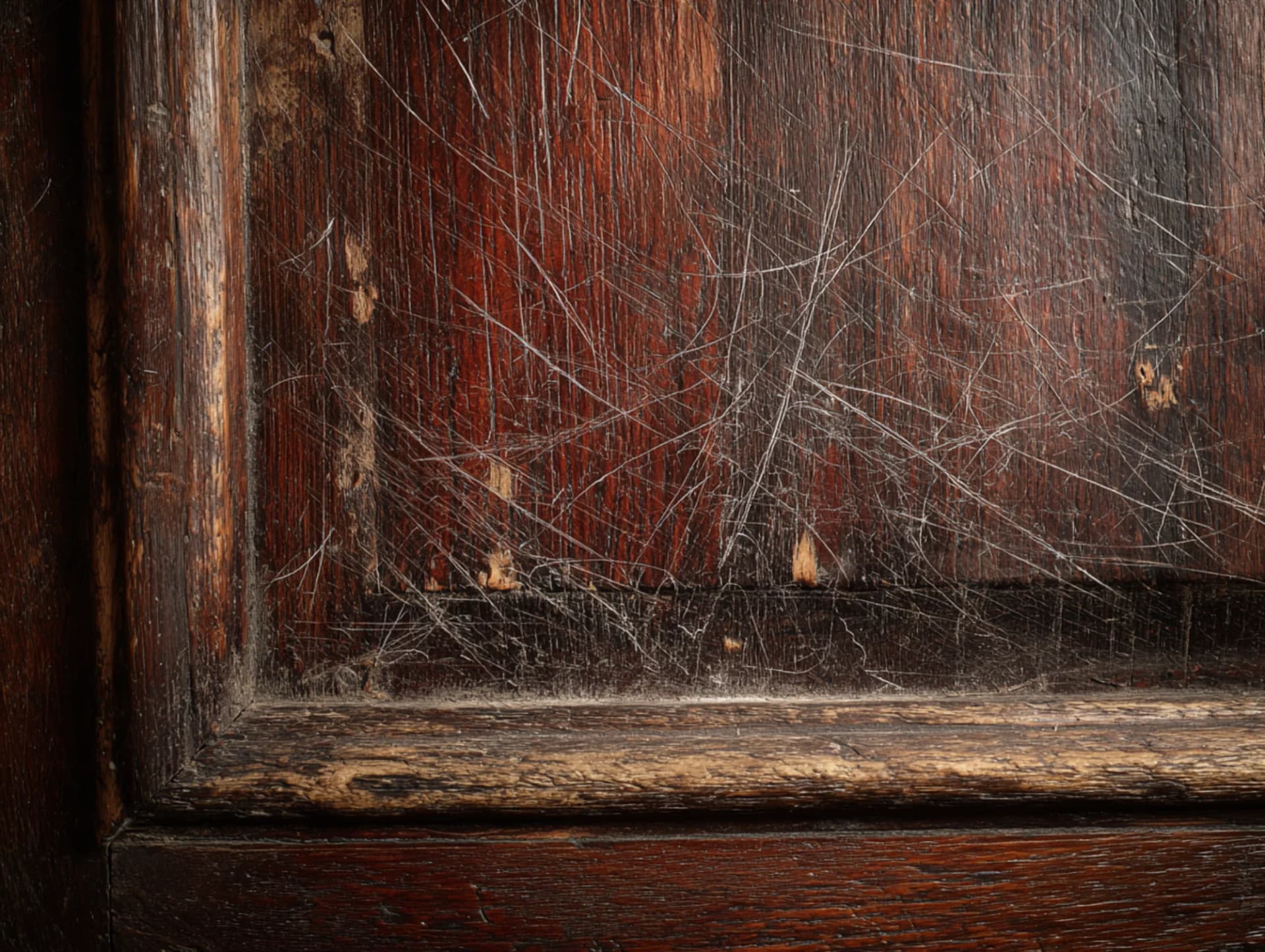Pet Scratch Door Repair before photo, Churchkey Refinishing Mandeville, LA