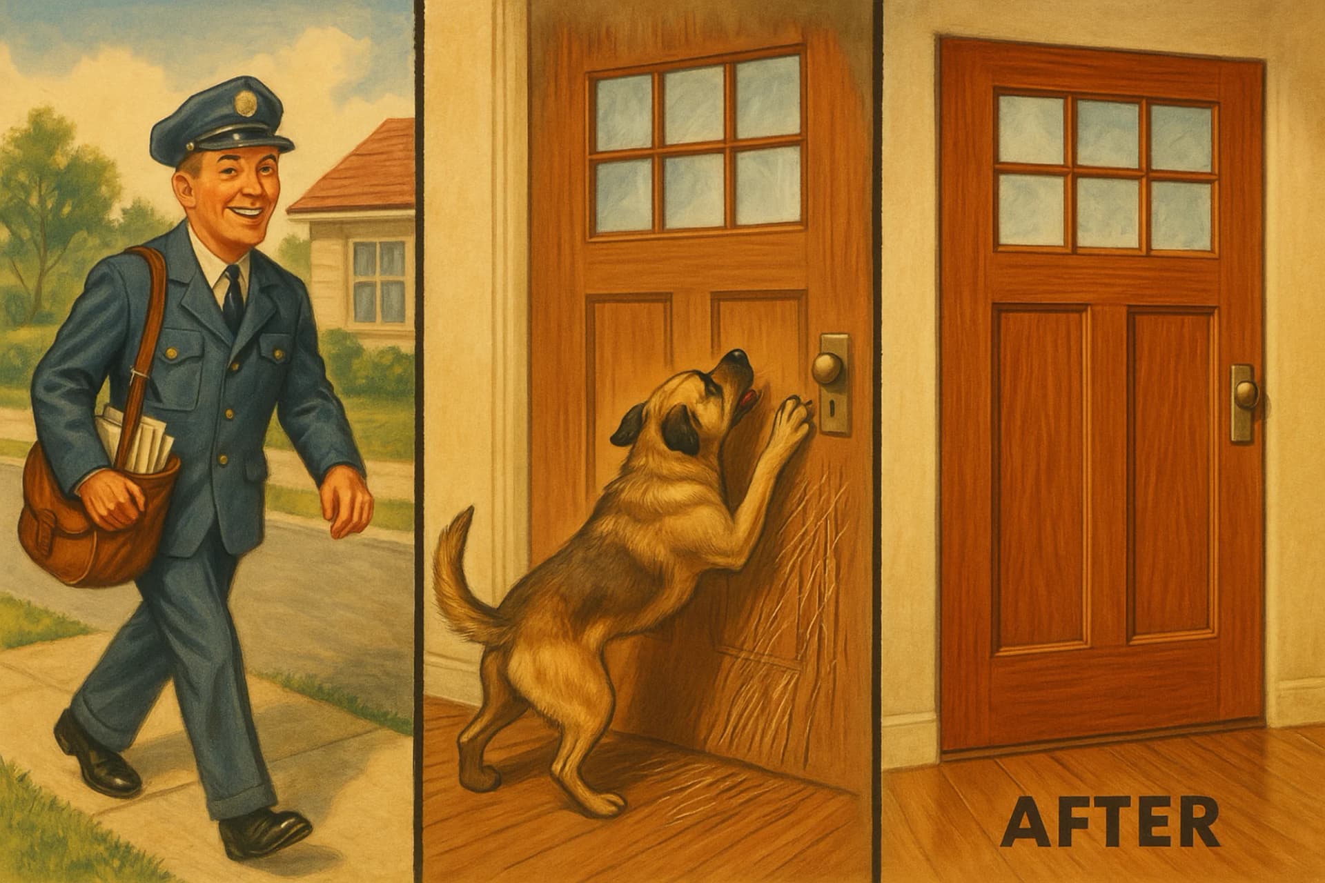 Front Door Maintenance after Churchkey Refinishing, Mandeville, LA