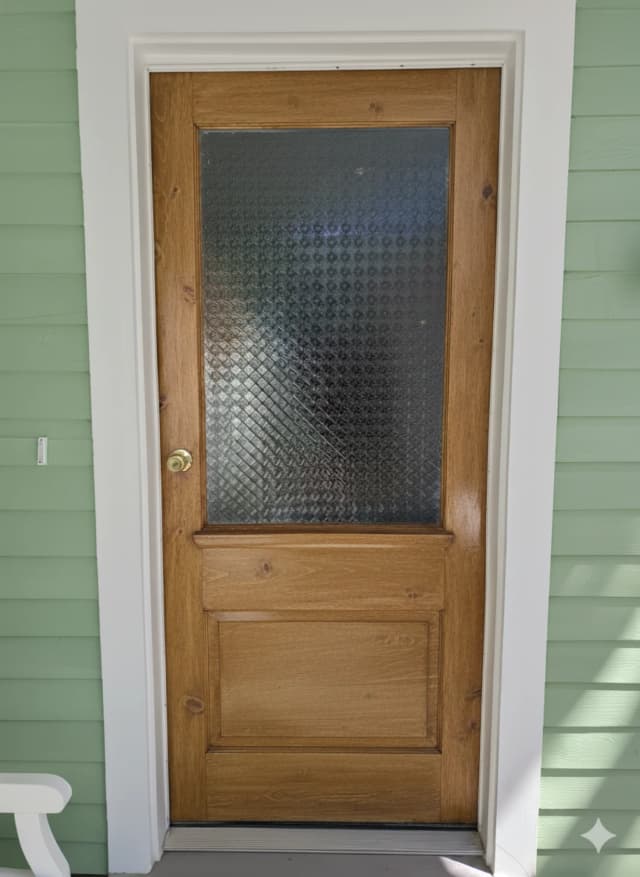 After – Mandeville door refinishing