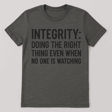 The 'Integrity' Tee view 1