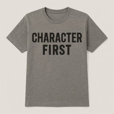 The 'Character First' Tee view 1