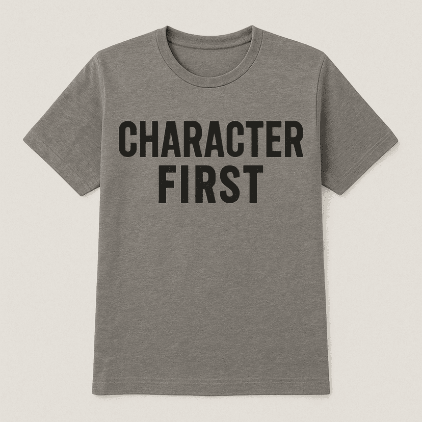 The 'Character First' Tee